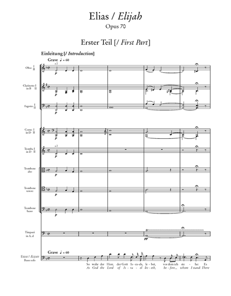 Mendelssohn: Elijah, MWV A 25, Op. 70
