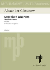 Glazunov: Saxophone Quartet in B-flat Major, Op. 109