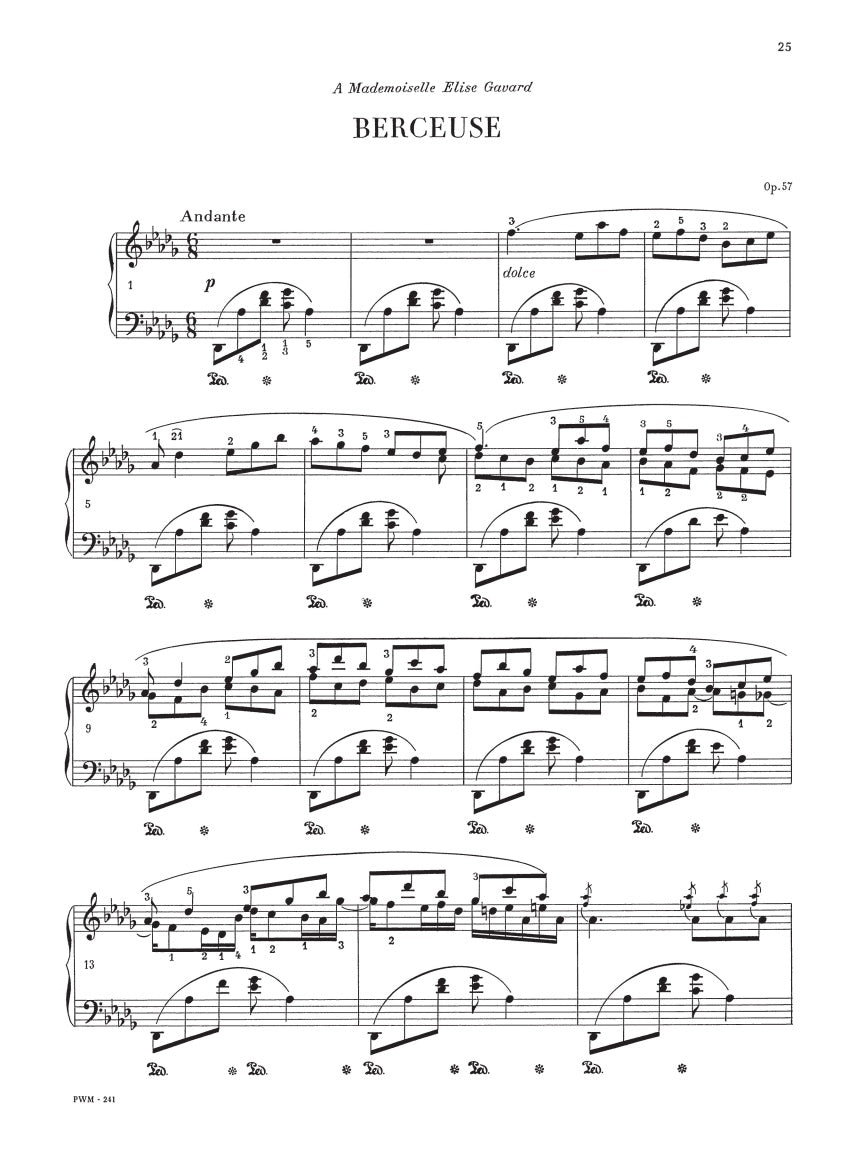 Chopin: Fantasia, Berceuse, and Barcarolle