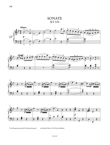 Mozart: Piano Sonata in B-flat Major, K. 570