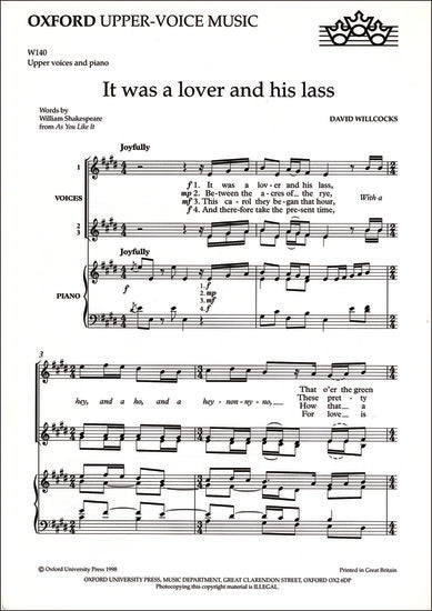 Willcocks: It was a lover and his lass