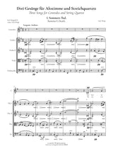 Weigl: Three Songs for Contralto and String Quartet