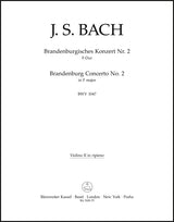 Bach: Brandenburg Concerto No. 2 in F Major, BWV 1047 (with performance markings)