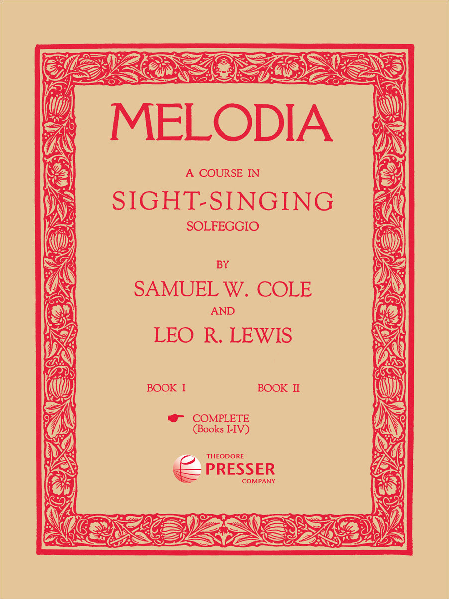 Lewis: Melodia - A Course in Sight-Singing Solfeggio (Complete)