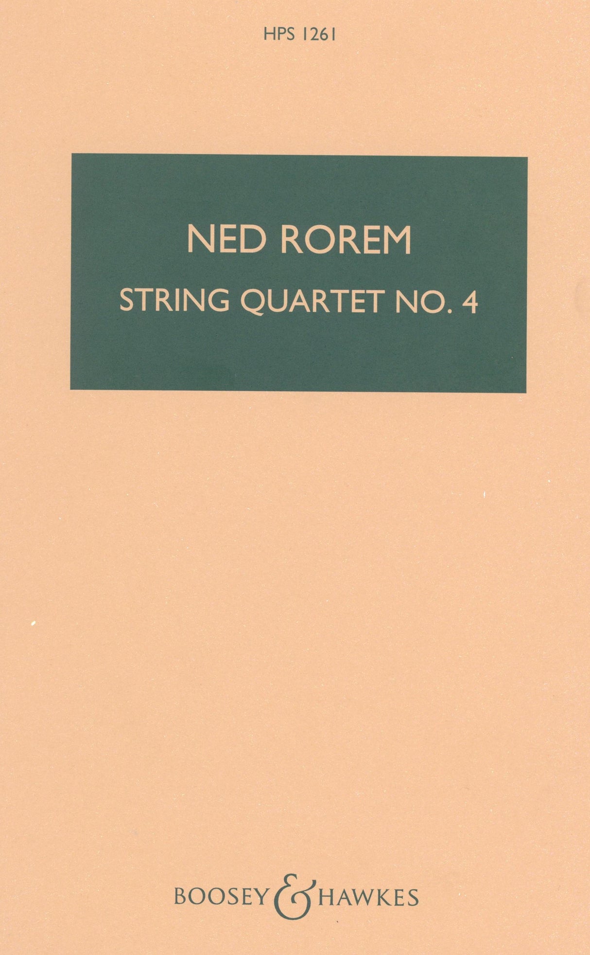 Rorem: String Quartet No. 4