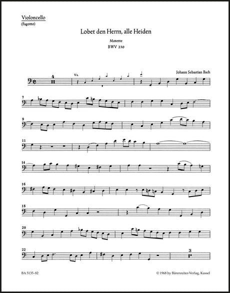 Bach: Lobet den Herrn, alle Heiden, BWV 230