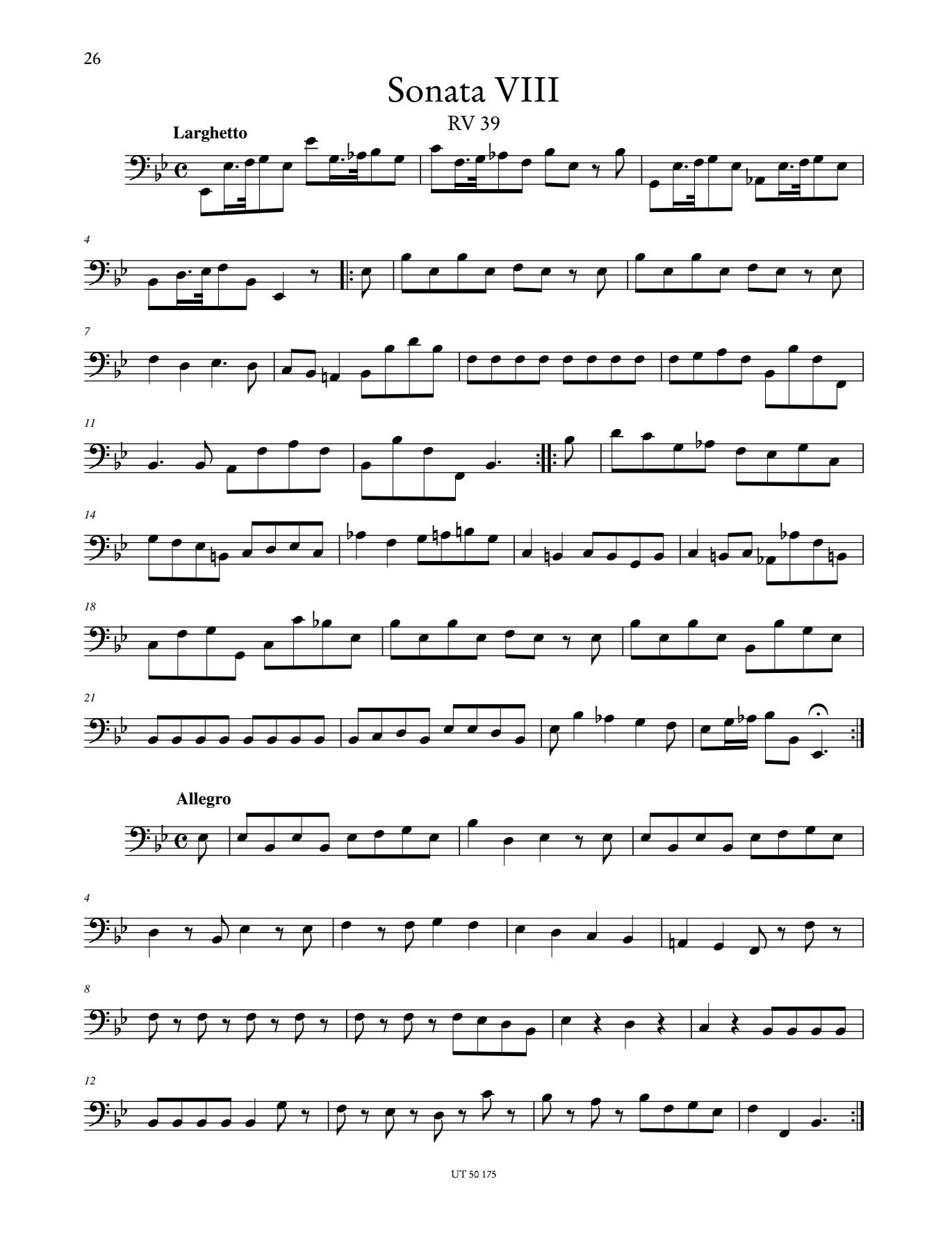 Vivaldi: Complete Cello Sonatas, RV 39-47 – Ficks Music