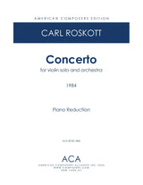 Roskott: Concerto for Solo Violin and Orchestra