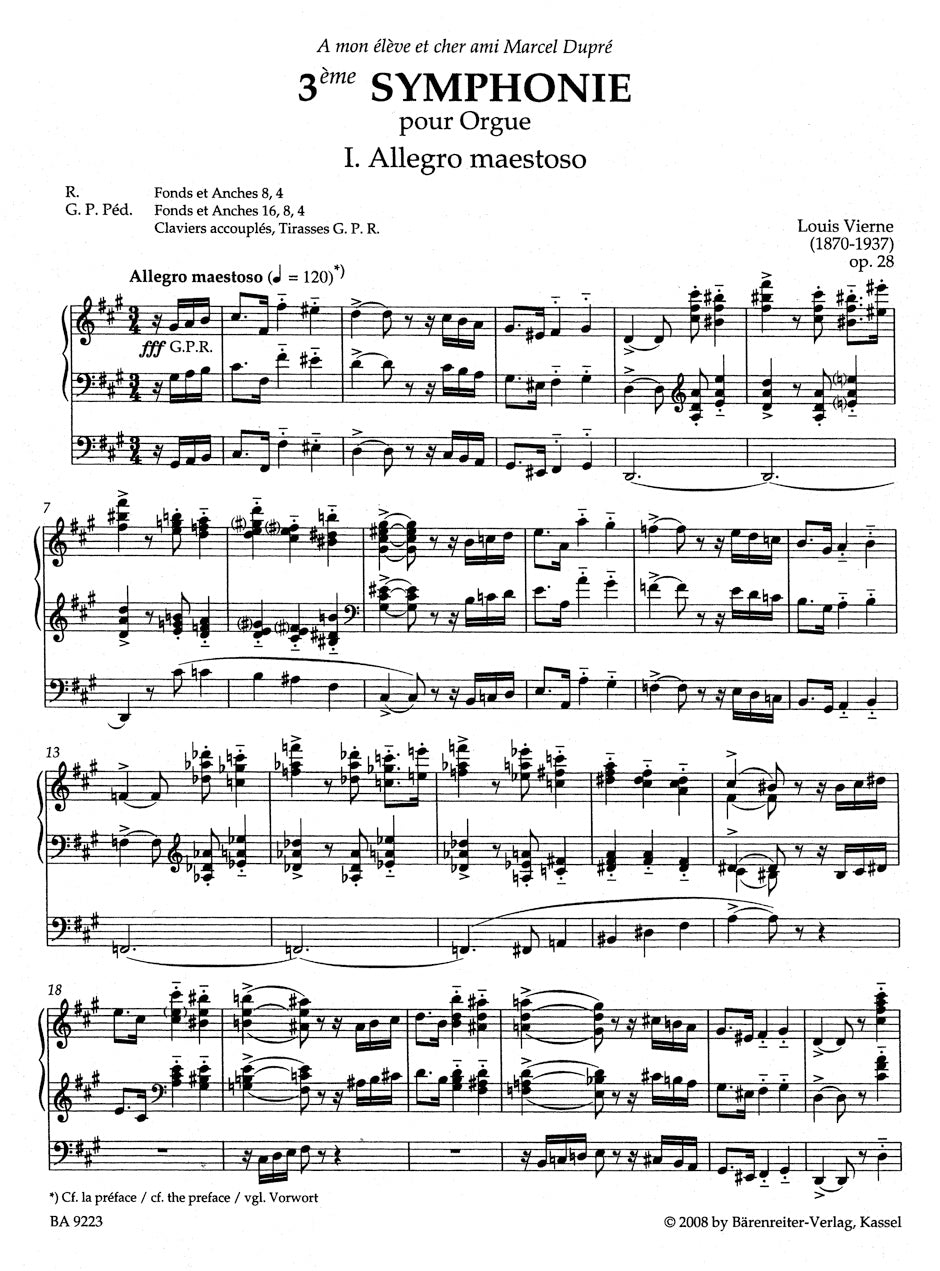 Vierne: Third Symphony, Op. 28
