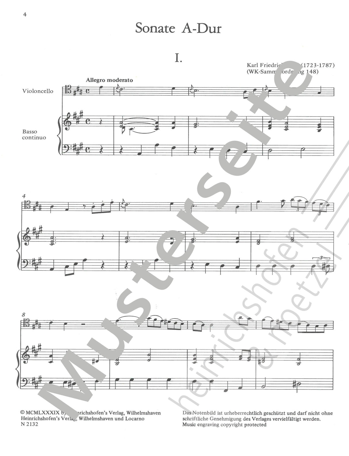 Abel: 2 Cello Sonatas