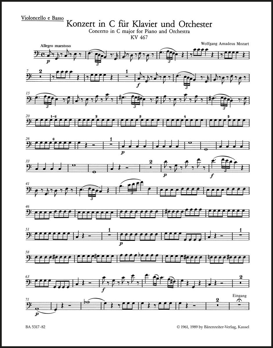Mozart: Piano Concerto No. 21 in C Major, K. 467 – Ficks Music