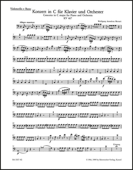 Mozart: Piano Concerto No. 21 in C Major, K. 467