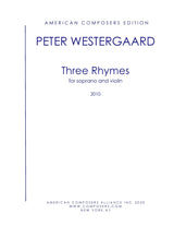 Westergaard: Three Rhymes