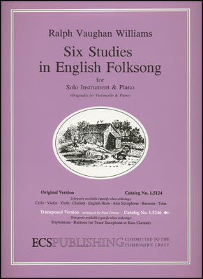 Vaughan Williams: Six Studies in English Folksong (Transposed Version)