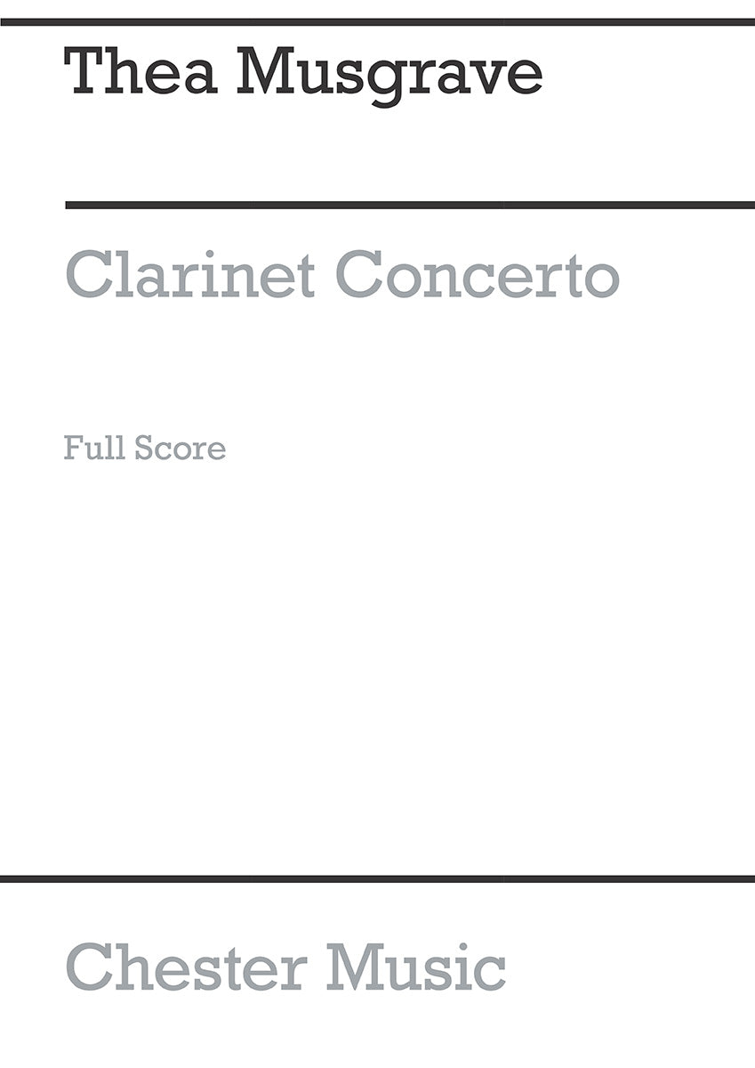 Musgrave: Clarinet Concerto