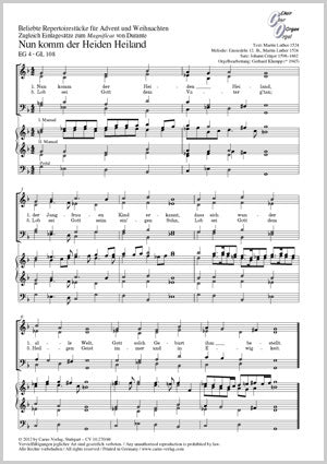 Popular Pieces for Advent & Christmas (arr. for choir & organ)