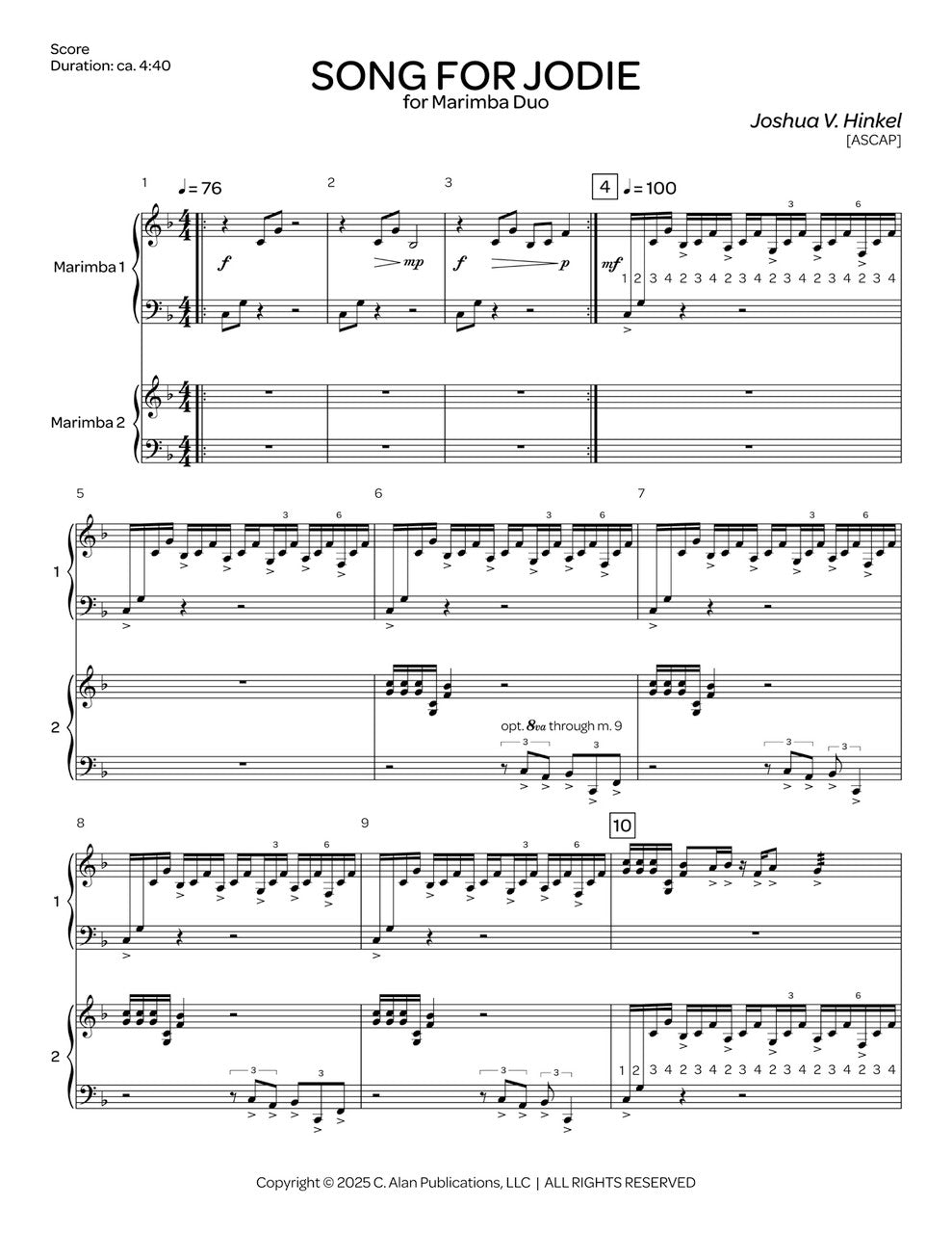 Hinkel: Song for Jodie