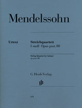 Mendelssohn: String Quartet in F Minor, Op. posth. 80