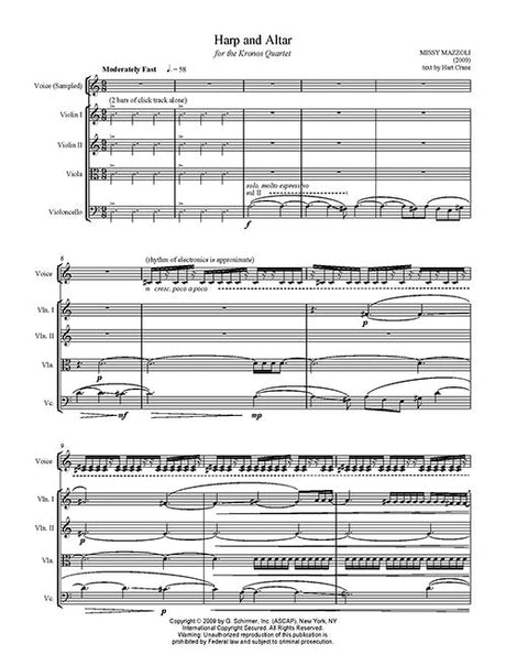 Mazzoli: Harp and Altar