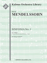 Mendelssohn: Sinfonia No. 1 in C Major
