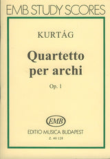 Kurtág: String Quartet No. 1, Op. 1