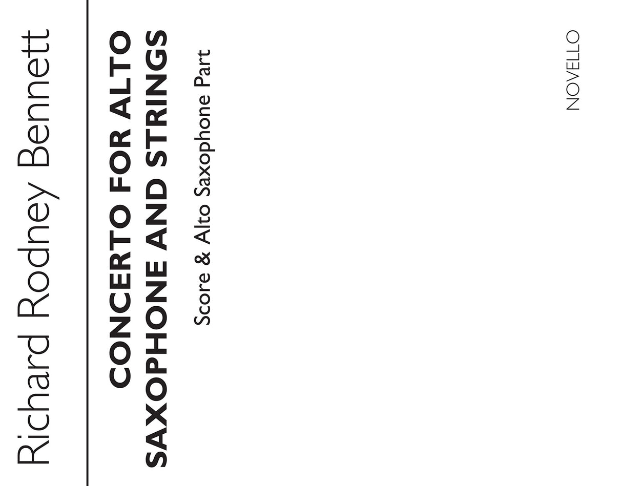 Bennett: Alto Sax Concerto