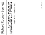 Bennett: Alto Sax Concerto