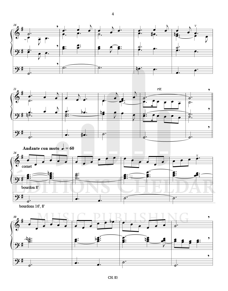 Bédard: Variations on "Plus près de toi, mon Dieu"