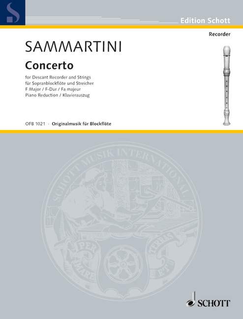 Sammartini: Recorder Concerto in F Major