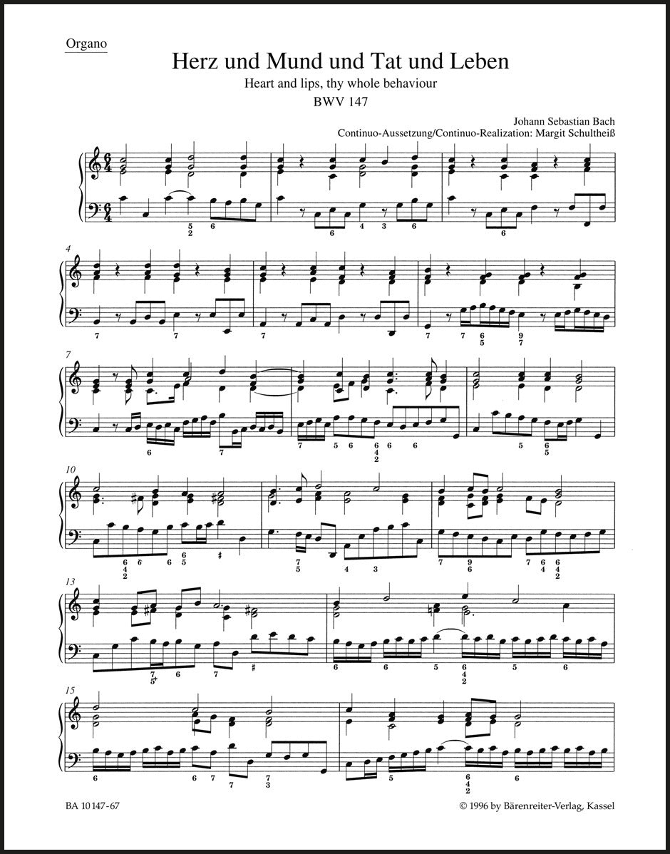 Bach: Herz und Mund und Tat und Leben, BWV 147