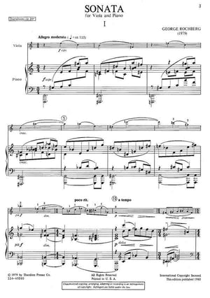 Rochberg: Viola Sonata