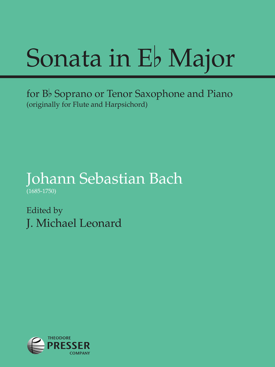 Bach: Sonata in E-flat Major, BWV 1031 (arr. for saxophone)
