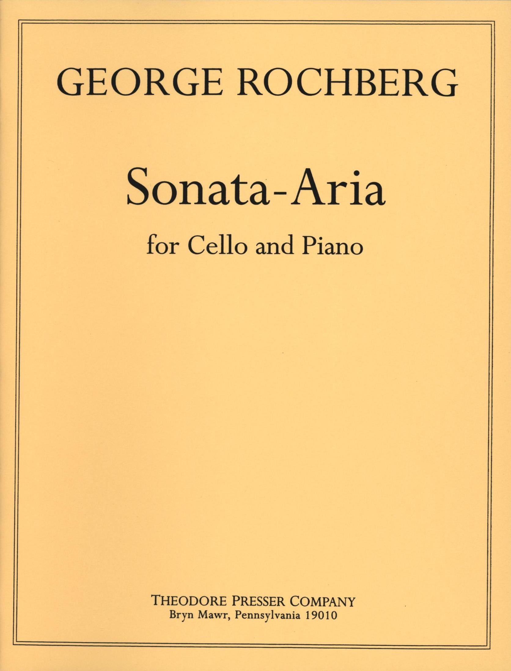 Rochberg: Sonata-Aria