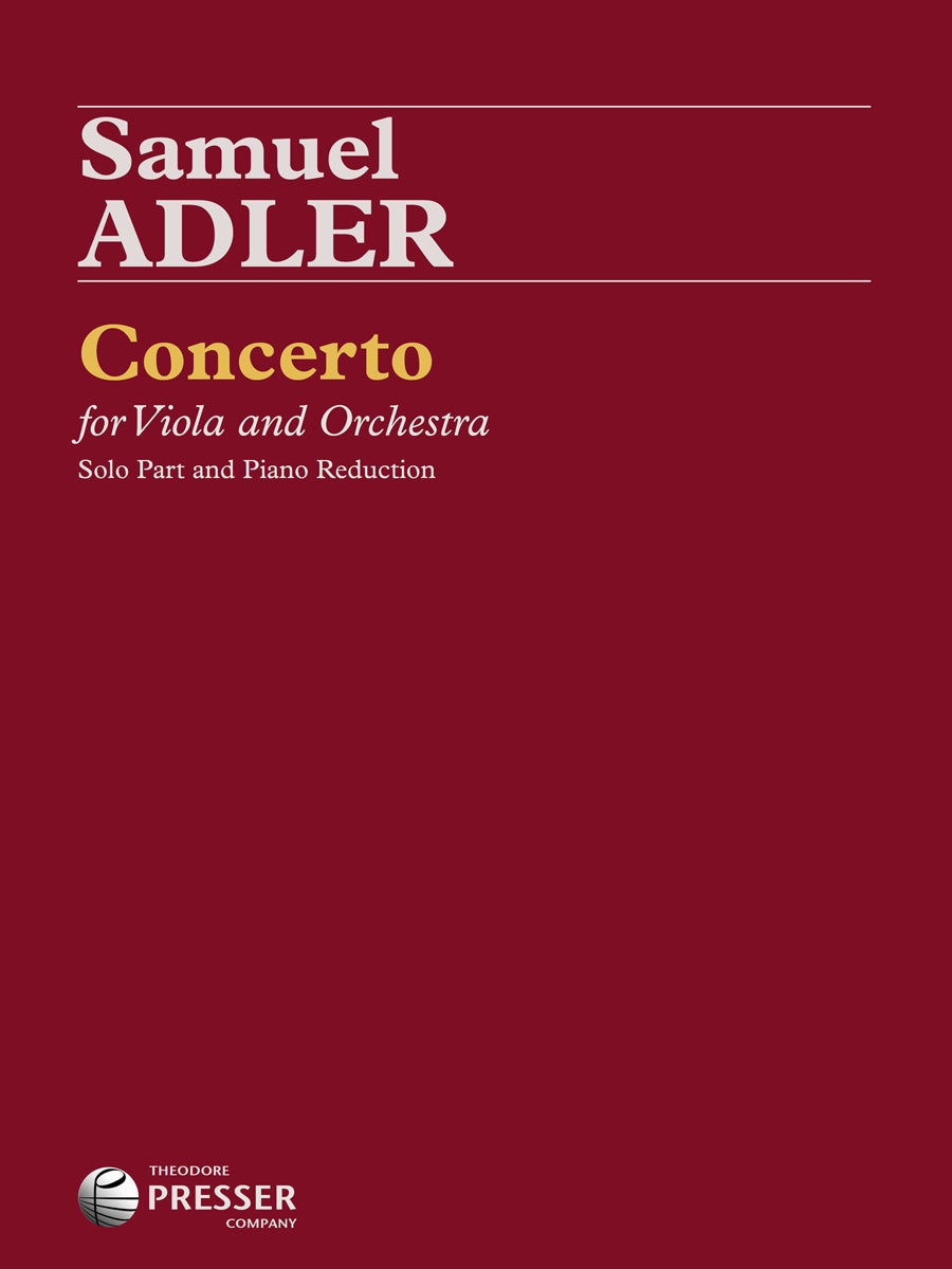 Adler: Viola Concerto