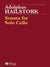 Hailstork: Sonata for Solo Cello