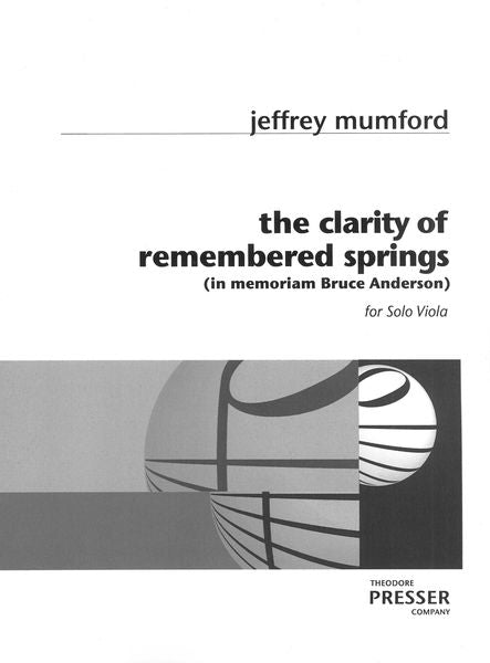 Mumford: the clarity of remembered springs