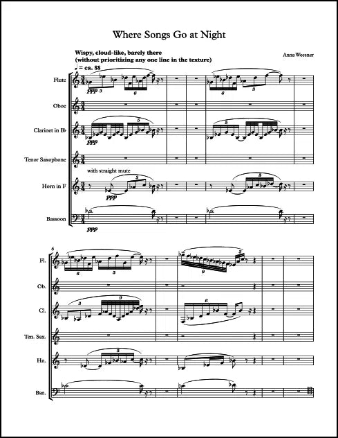 Weesner: Where Songs Go at Night