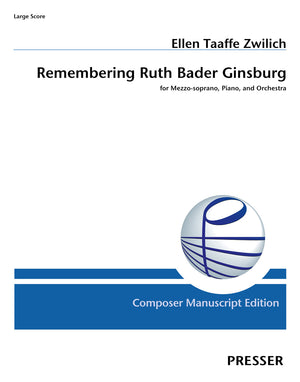 Zwilich: Remembering Ruth Bader Ginsburg