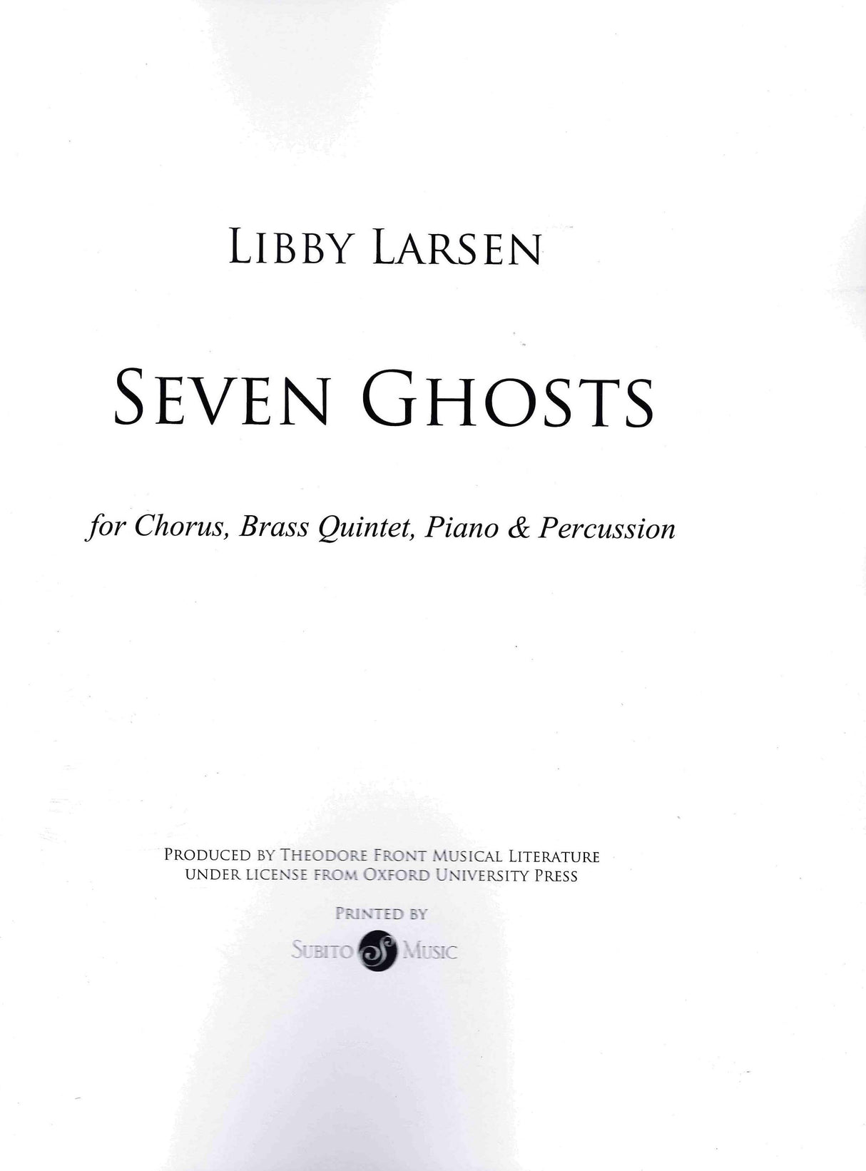 Larsen: Seven Ghosts