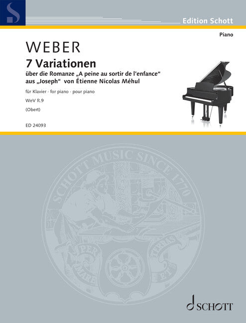Weber: 7 Variations on "A peine au sortir de l'enfance", Op. 28