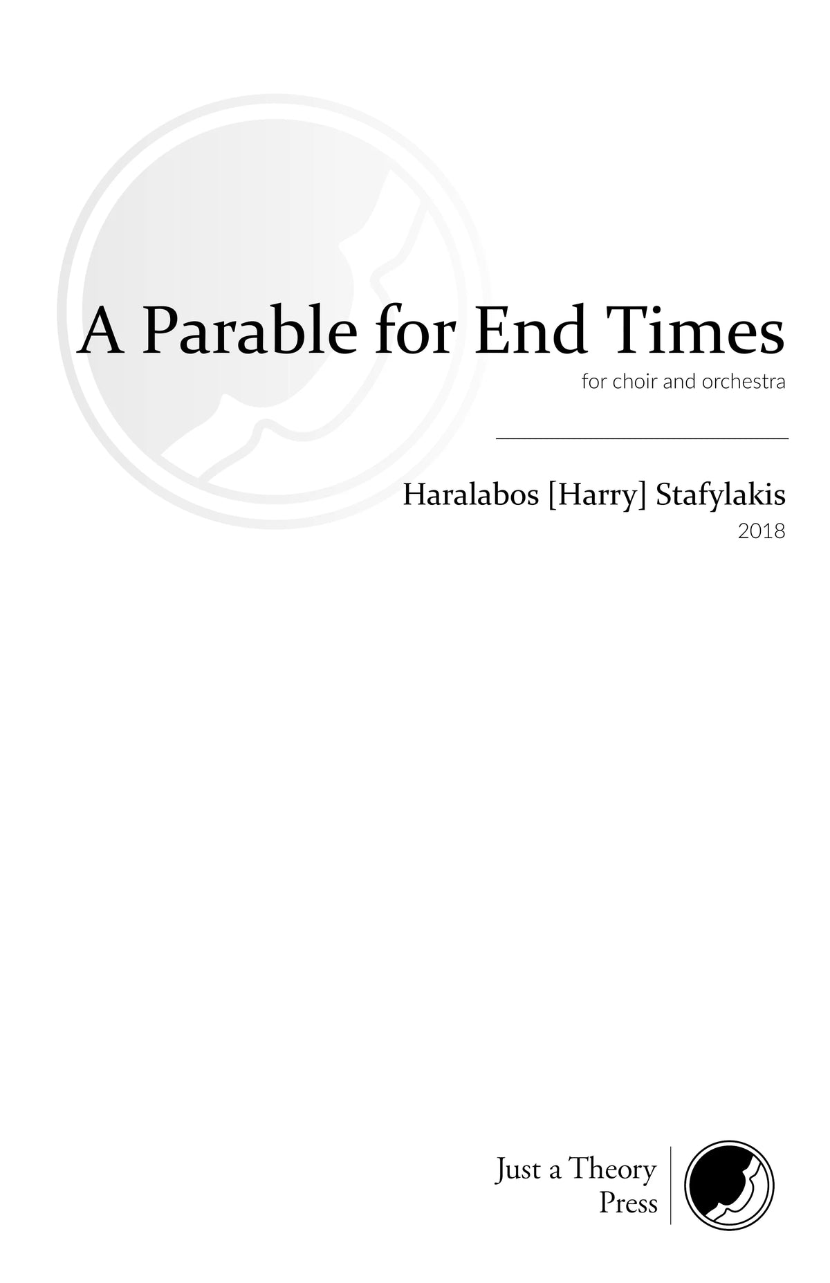Stafylakis: A Parable for End Times