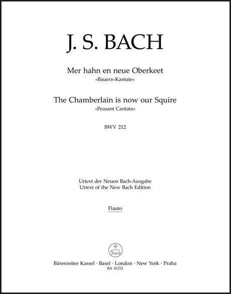 Bach: Mer hahn en neue Oberkeet, BWV 212 ("Peasant Cantata")