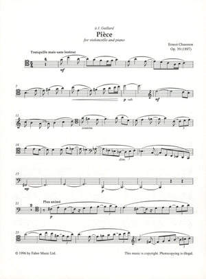 Chausson: Pièce, Op. 39