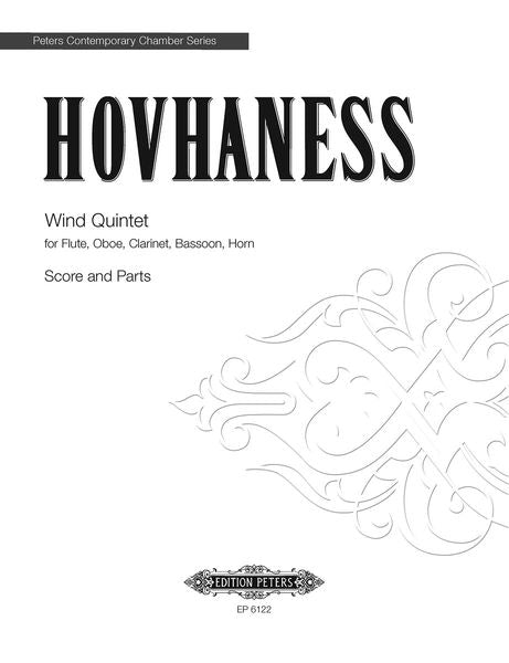 Hovhaness: Wind Quintet, Op. 159