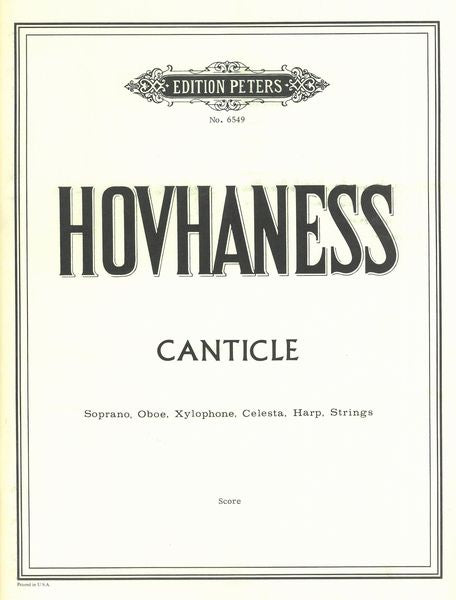 Hovhaness: Canticle, Op. 115