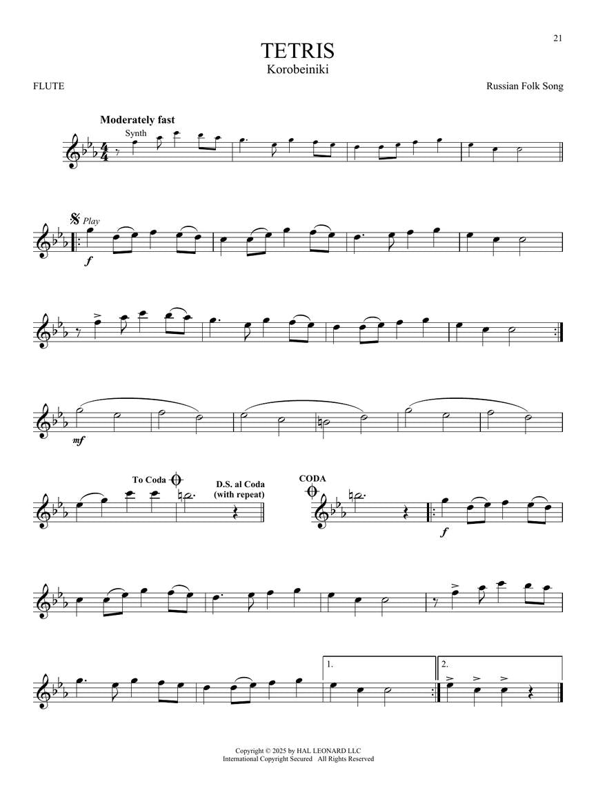 Popular Video Game Music - Flute