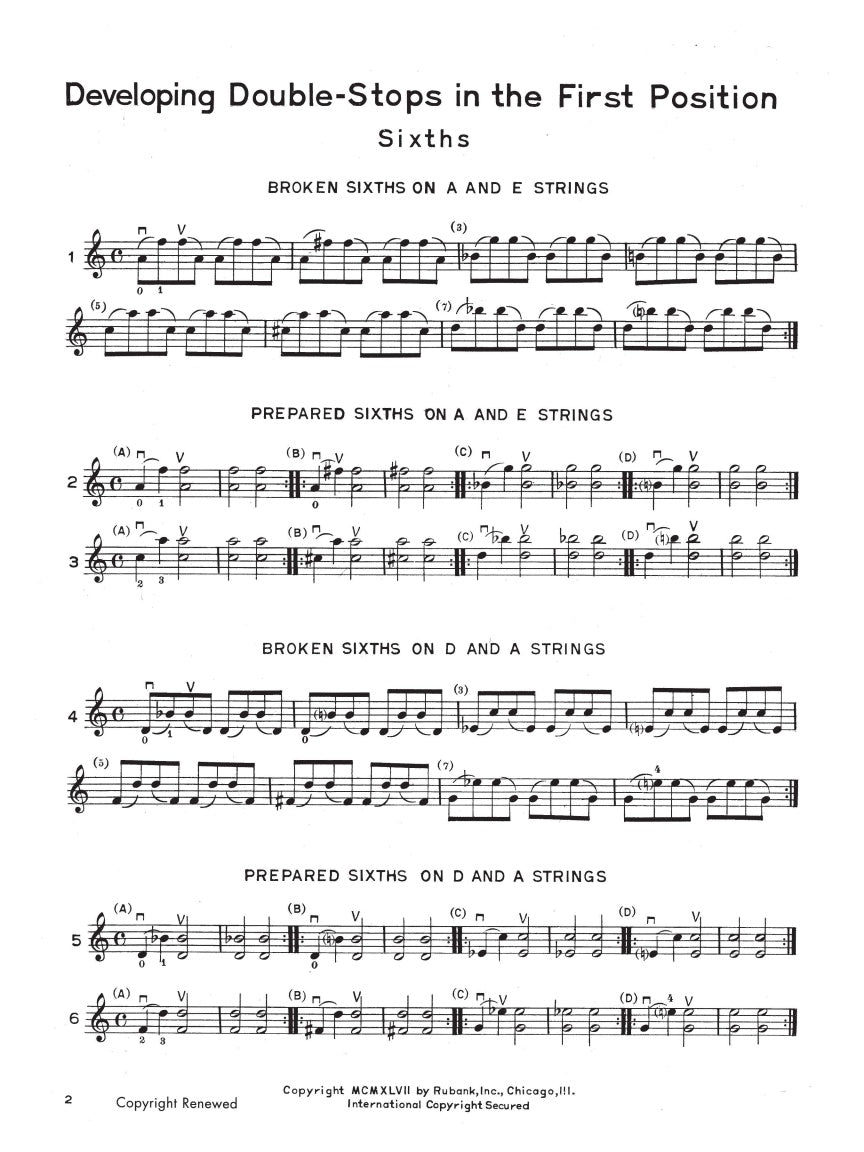 Developing Double Stops for Violin