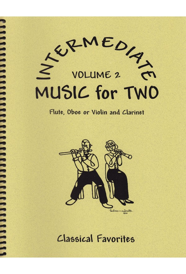 Intermediate Music for Two - Volume 2 (for flute or oboe or violin & clarinet)