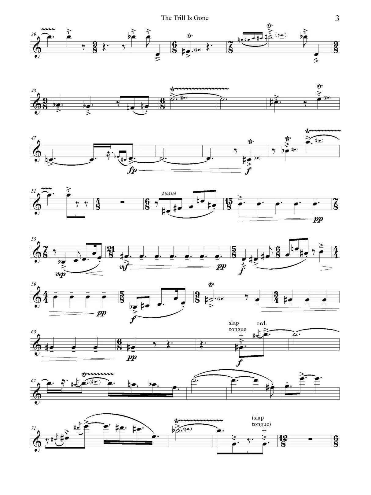 H. Biggs: The Trill is Gone