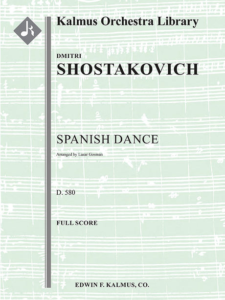 Shostakovich: Spanish Dance, D. 580 (arr. for string orchestra)